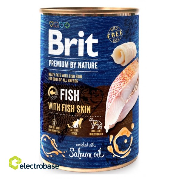 BRIT Premium by Nature Fish with fish skin - wet dog food - 400g