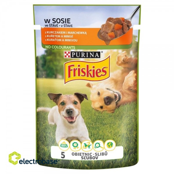 PURINA Friskies Adult - Chicken and Carrot  - wet dog food - 100 g