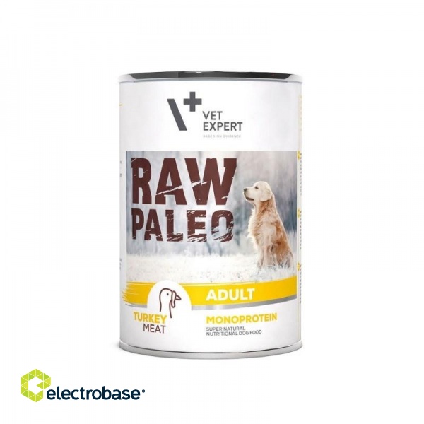 RAW PALEO Adult Monoprotein Turkey - wet dog food - 400 g image 1