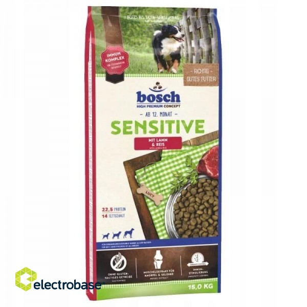 BOSCH Sensitive Lamb&Rice - dry dog food - 15 kg image 2
