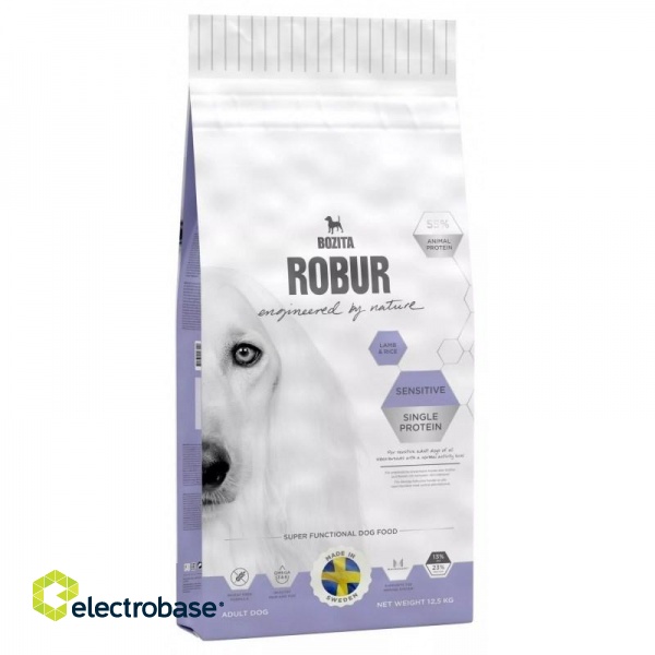 BOZITA Robur Sensitive Single Protein Lamb and Rice - dry dog food - 12,5kg image 1