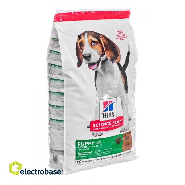 Hill's 52742025735 dogs dry food 14 kg Puppy Lamb, Rice image 2