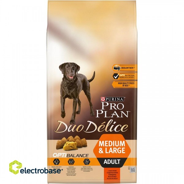 Purina Pro Plan DUO DÉLICE 10 kg Adult Beef, Rice image 1