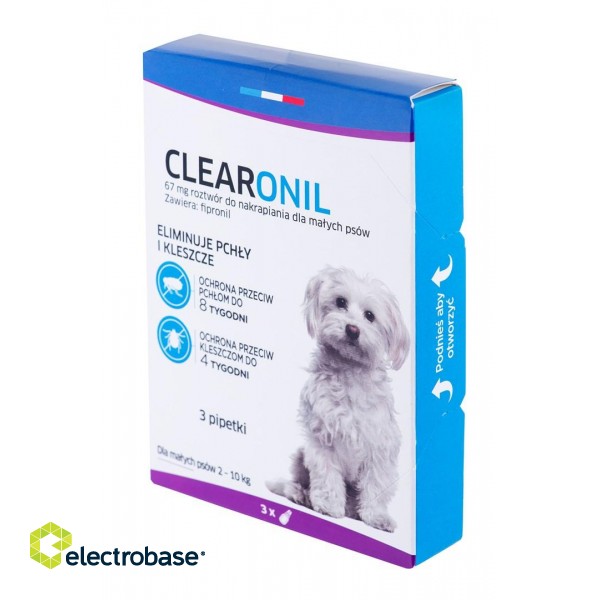 FRANCODEX Clearonil Small breed -  anti-parasite drops for dogs - 3 x 67 mg image 3