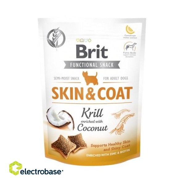 BRIT Functional Snack Skin&Coat Krill  - Dog treat - 150g