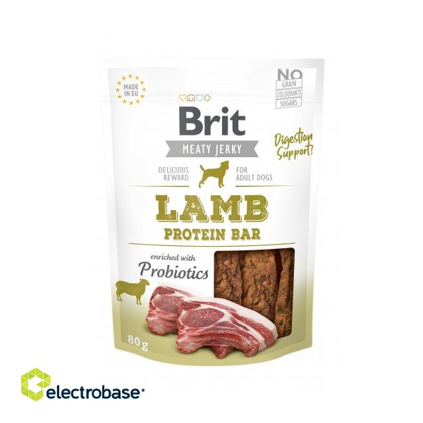 BRIT Meaty Jerky Protein Bar Lamb - dog treat - 200 g image 2