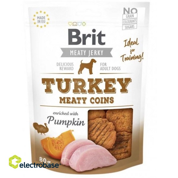 BRIT Meaty Jerky Meaty Coins Turkey - Dog treat - 200 g image 2