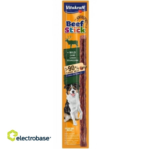 VITAKRAFT Beef Stick Game - dog treat - 12g