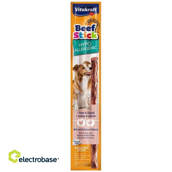 VITAKRAFT Beef Stick Hypoallergenic turkey with ostrich - dog treat - 12 g