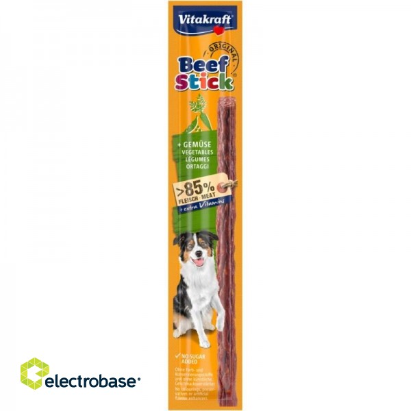 VITAKRAFT Beef Stick Vegetables - dog treat - 12g
