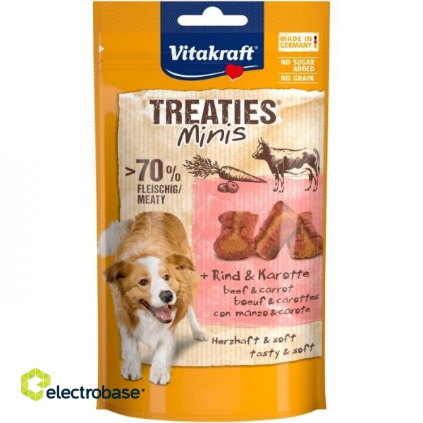 VITAKRAFT Treaties Minis Beef and carrot - dog treat - 48g image 1