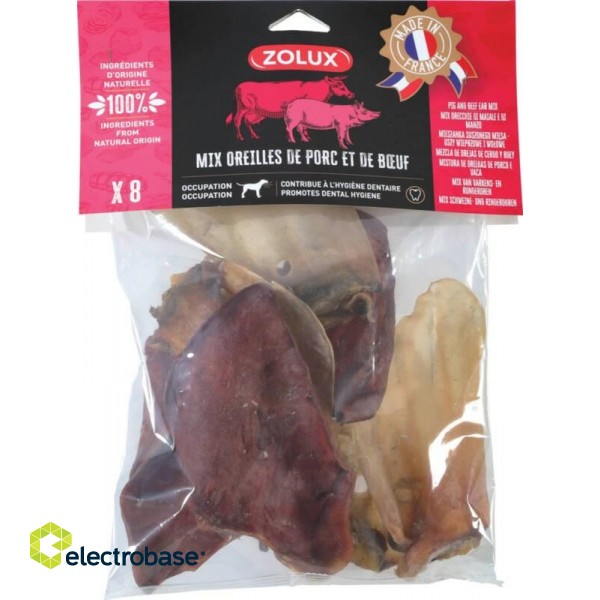 ZOLUX Beef and pork ear - chew for dog - 200g