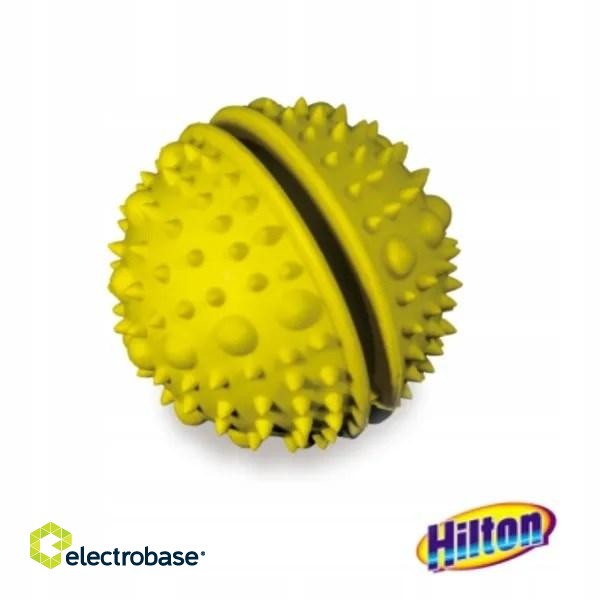 HILTON Spiked Ball 7.5cm in Flax Rubber - Dog Toy - 1 piece