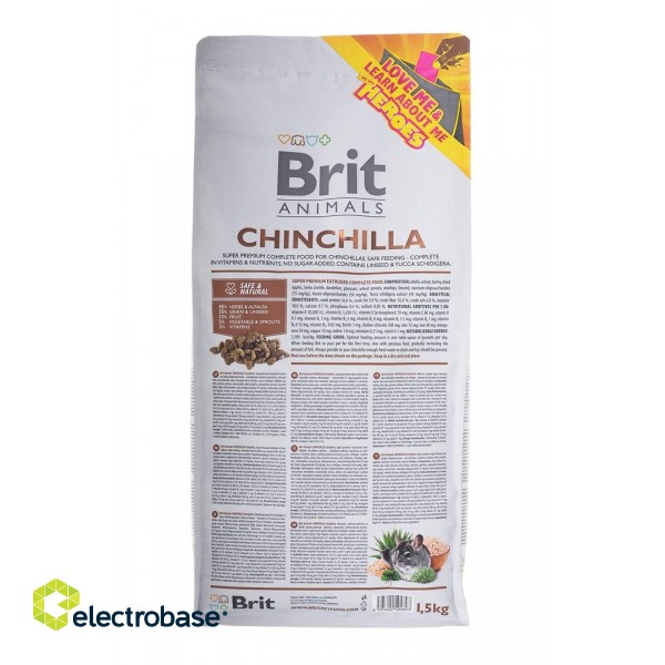 BRIT Animals Chinchila Complete - dry food for chinchillas - 1.5 kg paveikslėlis 2
