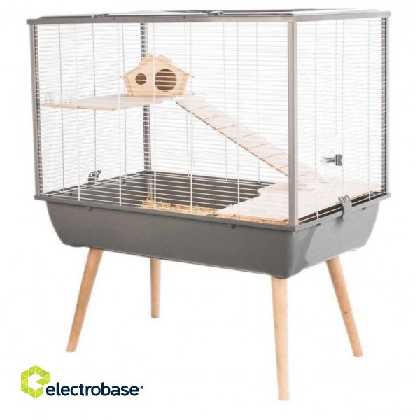 Zolux Cage Neo Silta small rodents H58, Gray фото 1