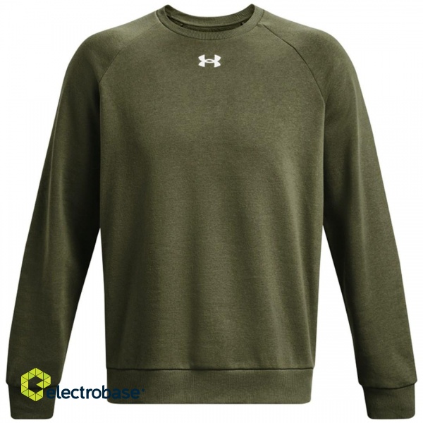 Under Armour Men's Rival Fleece Crew Khaki 1379755 390