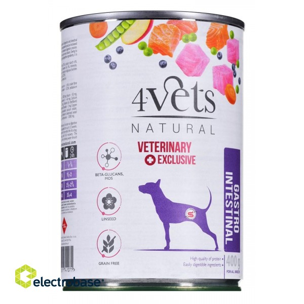 4VETS Natural Gastro Intestinal Dog - wet dog food - 400 g фото 1