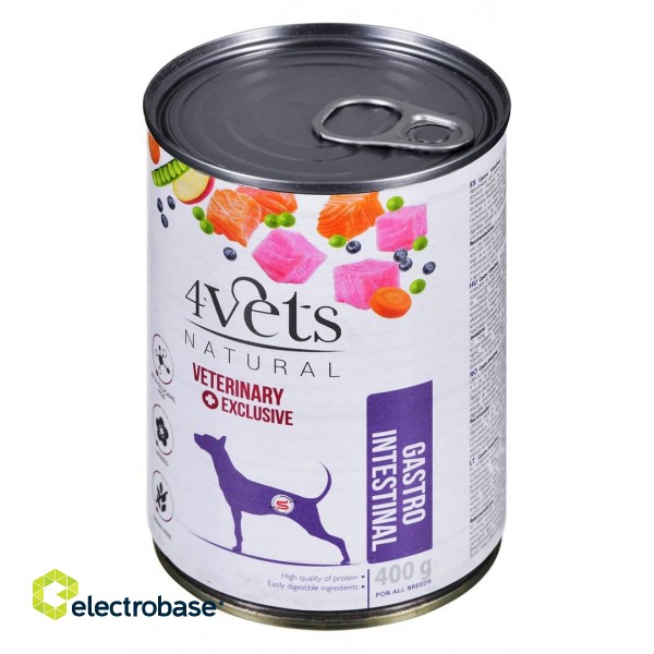 4VETS Natural Gastro Intestinal Dog - wet dog food - 400 g фото 3