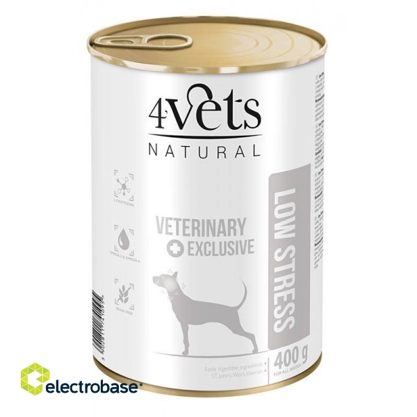 4VETS Natural Low Stress Dog  - wet dog food - 400 g