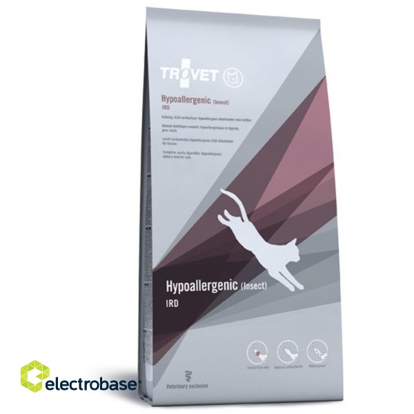 TROVET Hypoallergenic IRD with insect - dry cat food - 3 kg