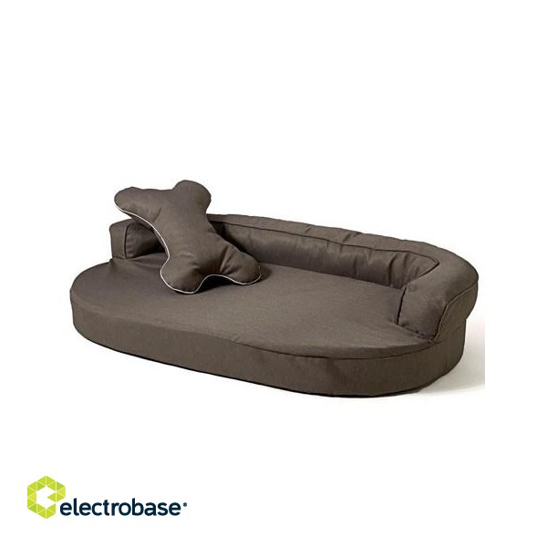 GO GIFT Oval sofa - pet bed brown - 100 x 65 x 10 cm image 3