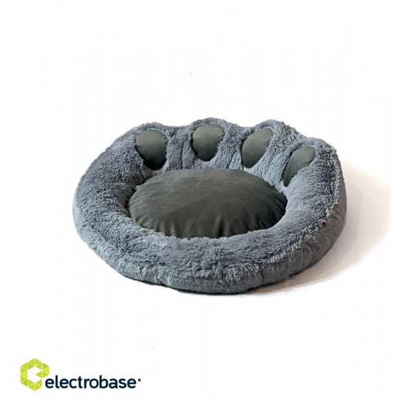 GO GIFT Dog and cat bed XXL - grey - 85x85 cm image 2
