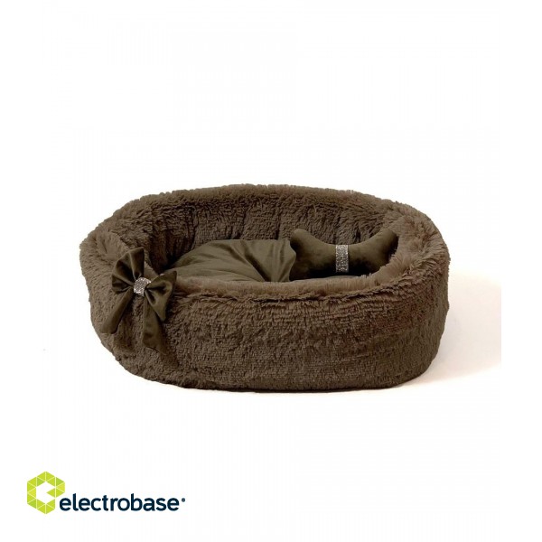 GO GIFT Cocard brown XL - pet bed - 65 x 60 x 18 cm