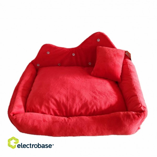 GO GIFT Prince red XL - pet bed - 60 x 45 x 10 cm