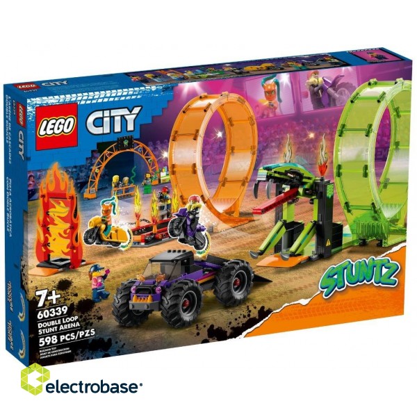 LEGO CITY 60339 DOUBLE LOOP STUNT ARENA image 1