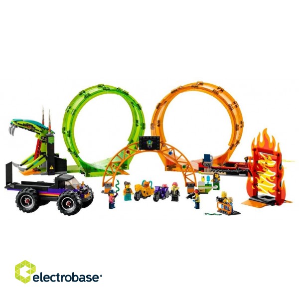 LEGO CITY 60339 DOUBLE LOOP STUNT ARENA фото 3