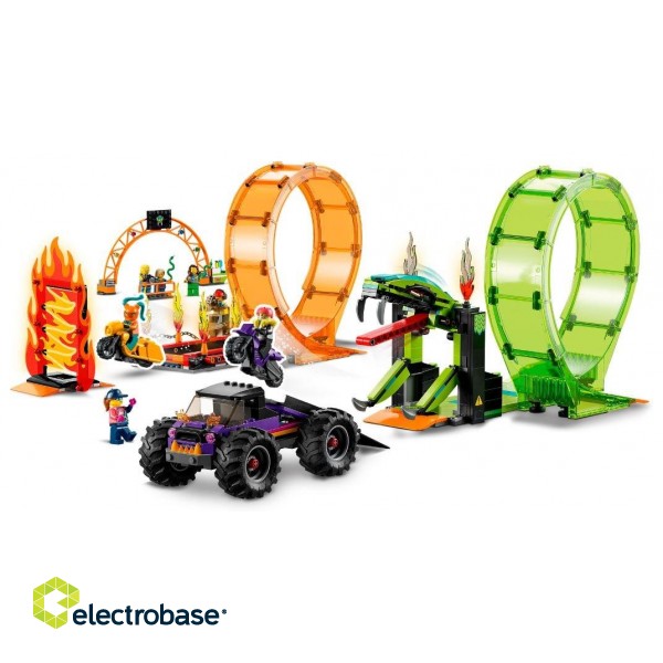 LEGO CITY 60339 DOUBLE LOOP STUNT ARENA фото 4