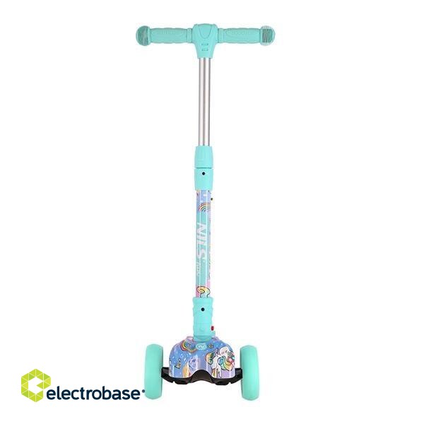 NILS FUN HLB15A LED mint children's scooter image 7