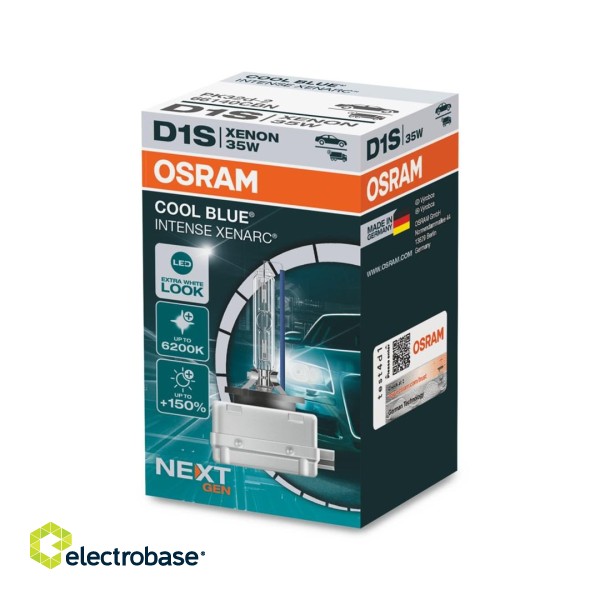 OSRAM XENARC COOL BLUE INTENSE (NEXT GEN) D1S DUO (66140CBN-HCB) CAR XENON HEADLIGHTS 2 pc(s) image 5