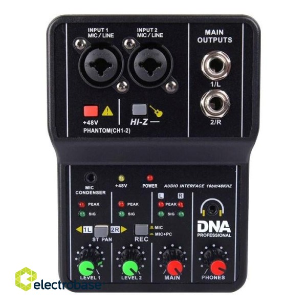 DNA Professional Mix 2 - analogue audio mixer paveikslėlis 1