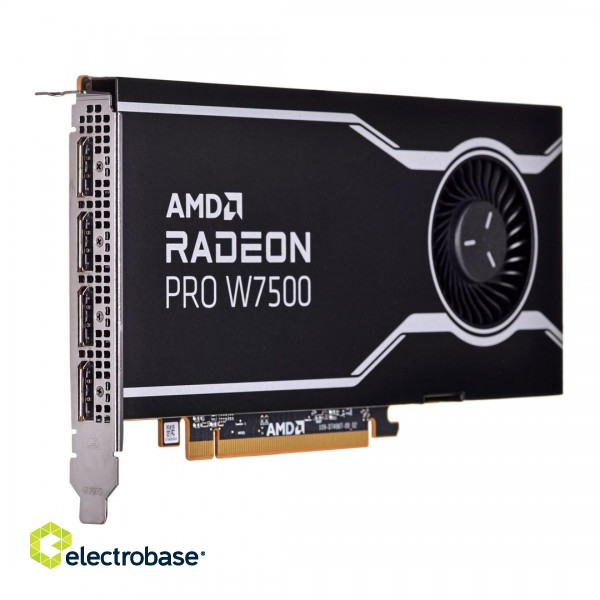 Karta graficzna AMD Radeon Pro W7500 8GB GDDR6, 4x DisplayPort 2.1, 70W, PCI Gen4 x8 image 3