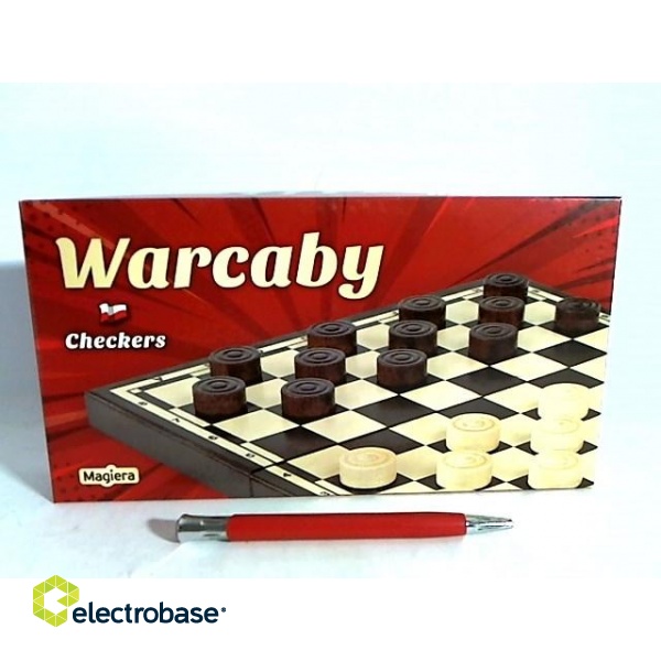 Wooden draughts 25cm MAGIERA