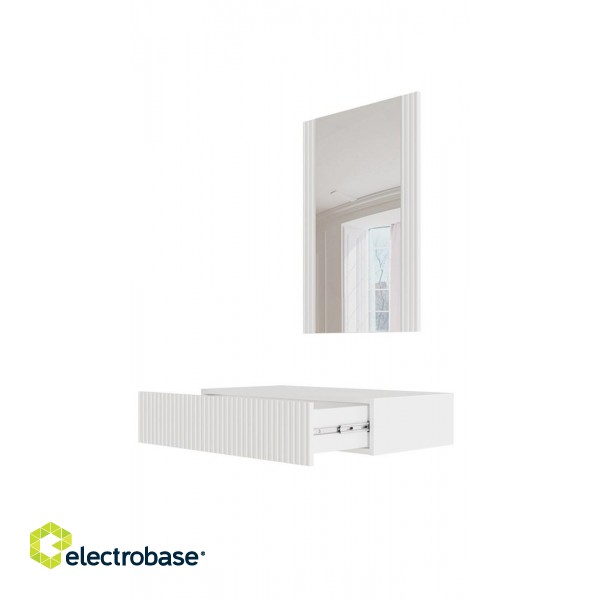 Dressing table with mirror PAFOS 80x41.6x100 white matte image 3