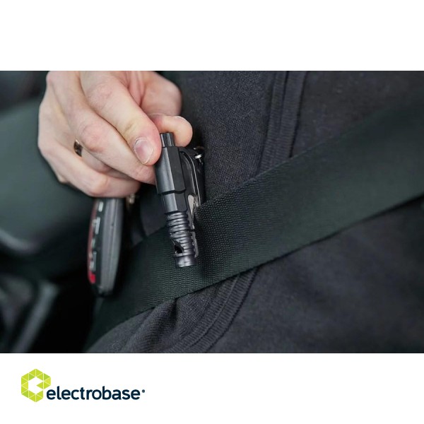 Emergency tool GUARD LIFEGUARD whistle, belt knife, glass breaker (YC-004-BL) paveikslėlis 6
