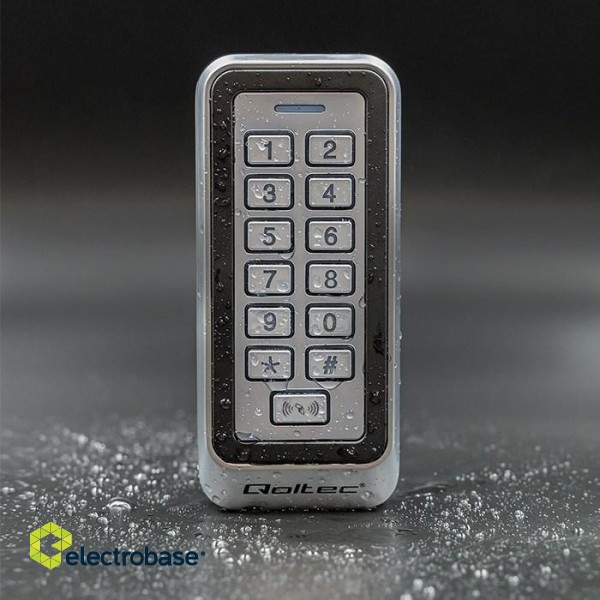 Qoltec 52443 Code lock TRITON with RFID reader Code | Card | key fob | IP68 | EM paveikslėlis 3