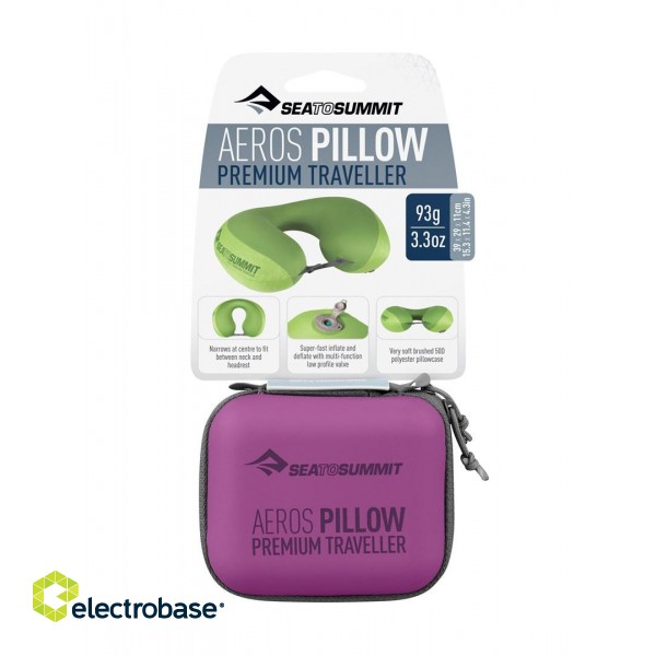 Pillow SEA TO SUMMIT Aeros Premium Traveller Magenta paveikslėlis 4