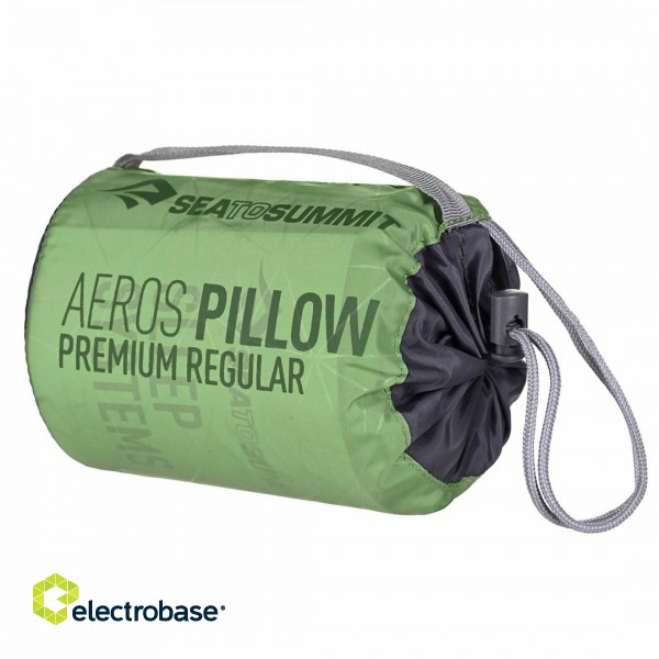 Sea To Summit Aeros Premium Pillow travel pillow Inflatable Lime paveikslėlis 8