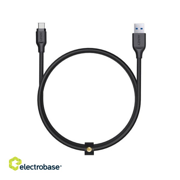 AUKEY CB-AC1 USB cable 1.2 m USB 3.2 Gen 1 (3.1 Gen 1) USB A USB C Black image 2