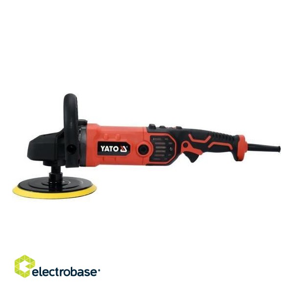 Yato YT-82196 portable sander Random orbital sander 3500 RPM Black, Orange 1400 W image 2