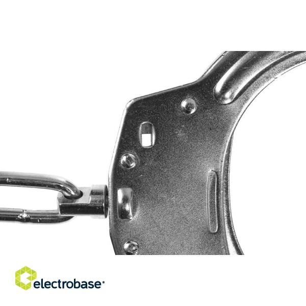 Chain cuffs GUARD 01 steel - chrome, clamp lock, 2 keys (YC-01-SR) image 5