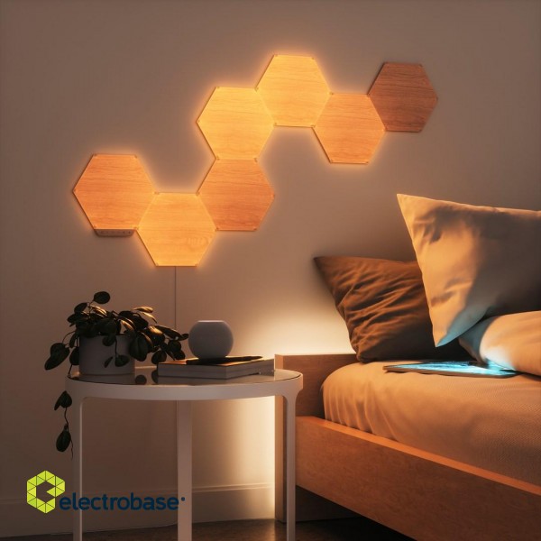 Nanoleaf Elements - Wood Look Hexagons image 2