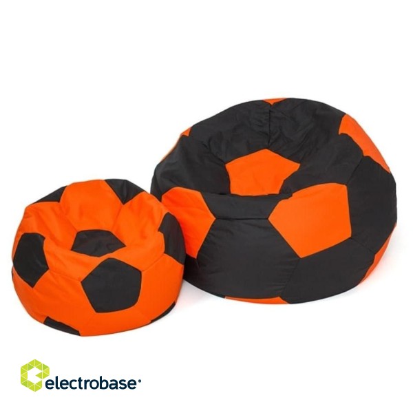Sako bag pouf Ball black-orange XXL 140 cm