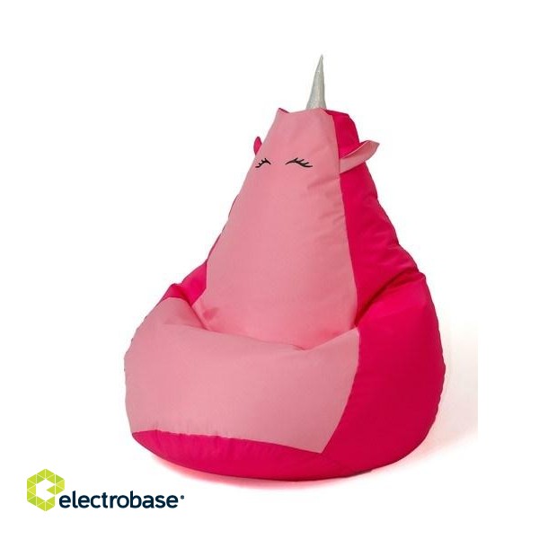 Sako bag pouf Unicorn pink-light pink XXL 140 x 100 cm paveikslėlis 1