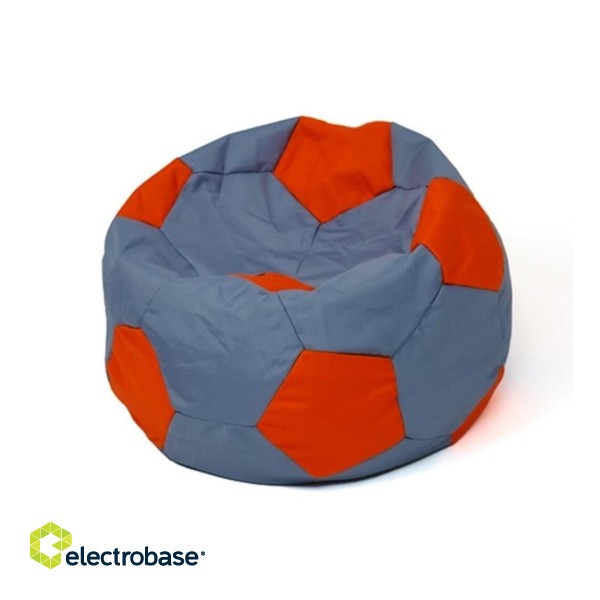 Soccer Sako bag pouffe grey-red XL 120 cm