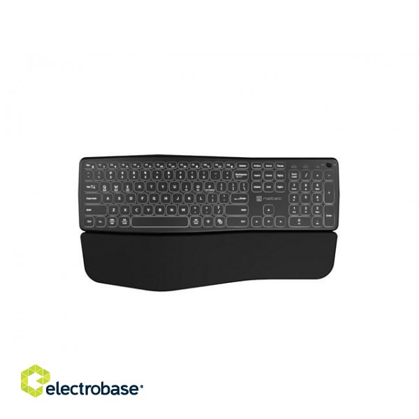 NATEC PORIFERA US WIRELESS BLUETOOTH + 2.4GHZ X-SCISSOR KEYBOARD BACKLIGHT ERGONOMIC