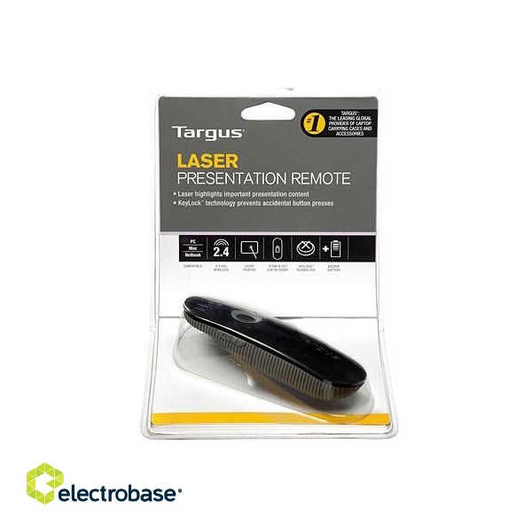 Targus Laser Presentation Remote wireless presenter Black, Grey image 8